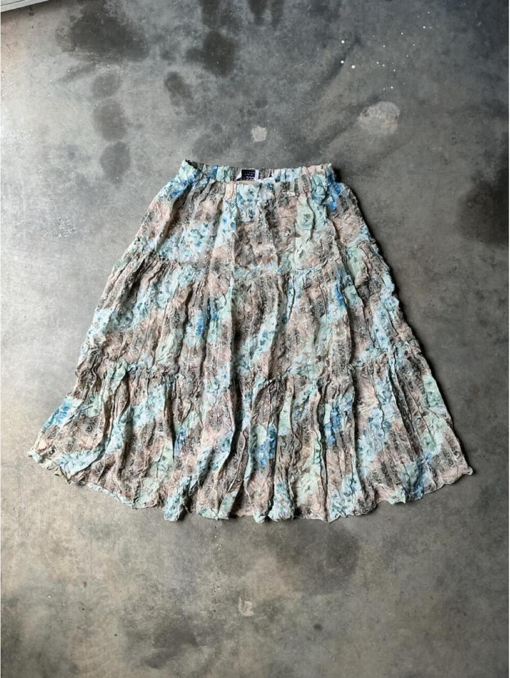 Básico by BDB Co Tiered Floral Mini Skirt | Spanish Y2K Fairy Boho
